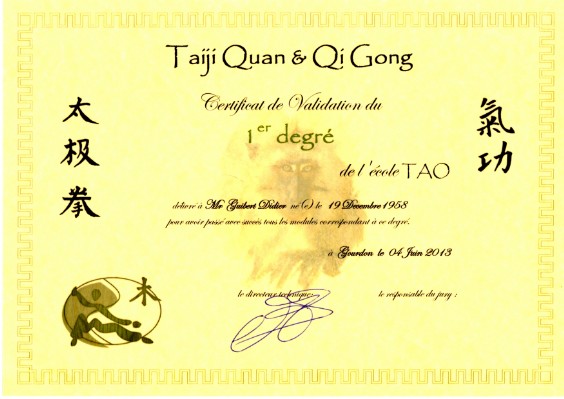 Diplôme 4ème degré TAO 2023