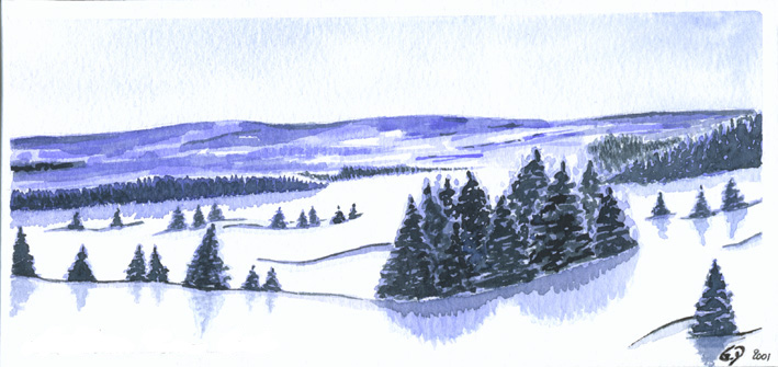 Paysage de neige 2002 - N°2
