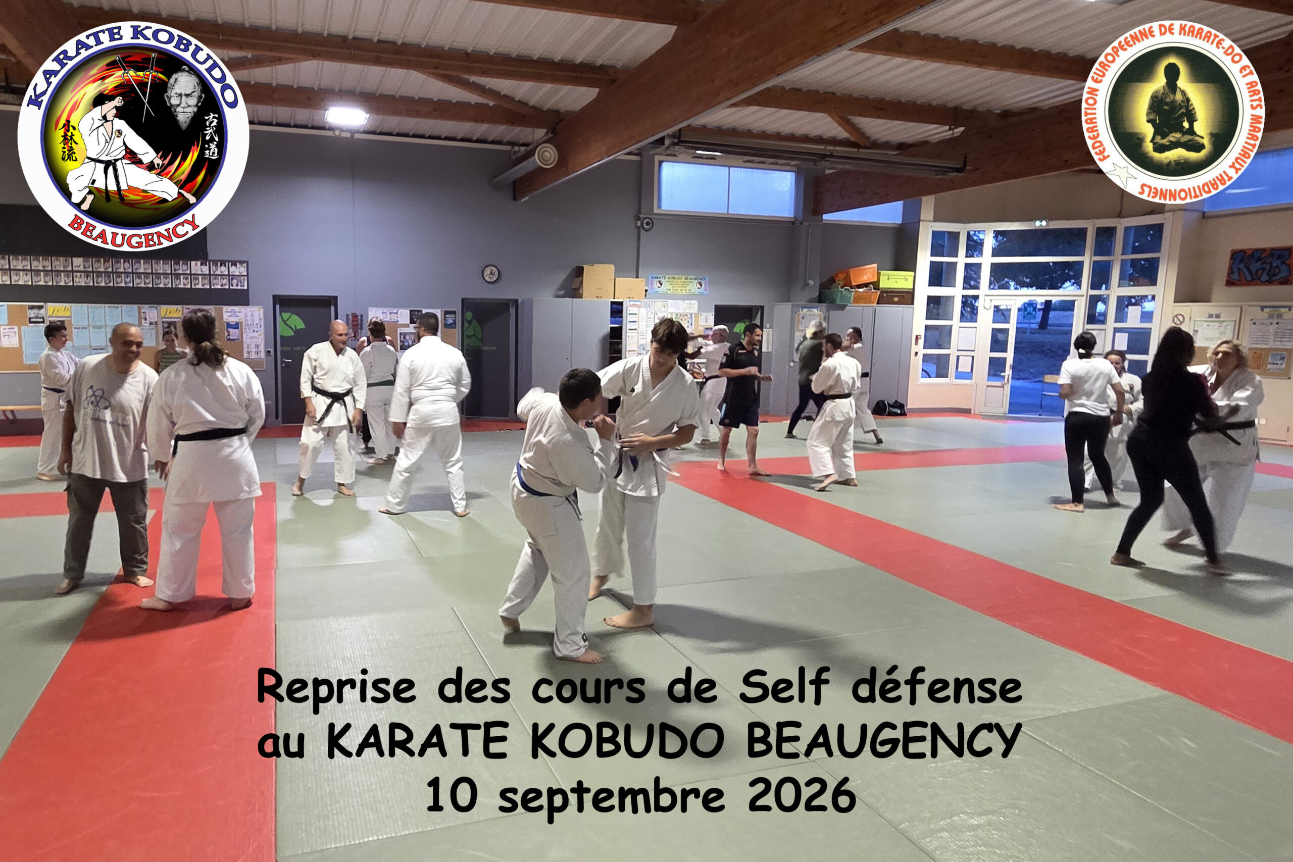 Reprise des cours de Self défense au KKB - 10 septembre 2026